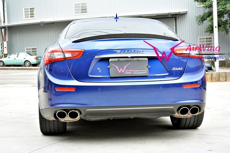 Maserati Ghibli carbon trunk spoiler 02
